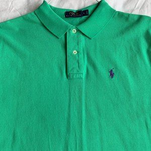 Men's Ralph Lauren Polo Shirt - Light Green, Size Large
